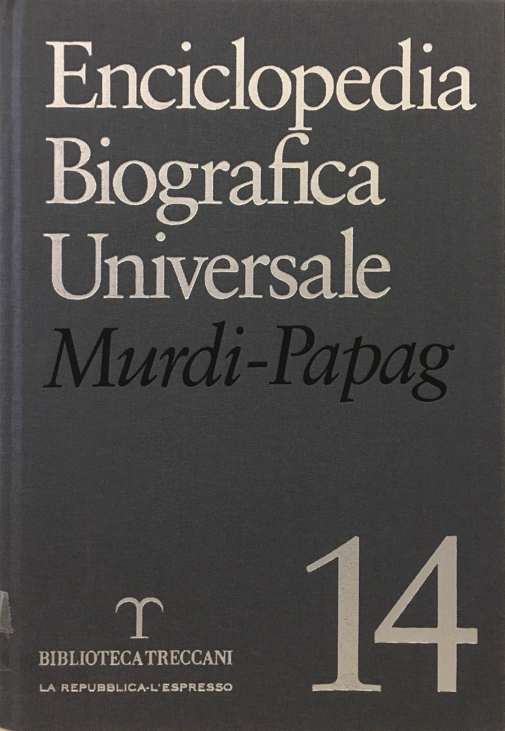 ENCICLOPEDIA BIOGRAFICA UNIVERSALE VOLUME 14
